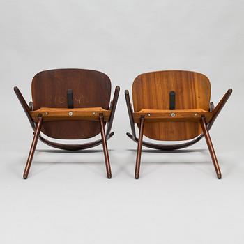 Arne Hovmand-Olsen, 1950's dining table and four chairs for Mogens Kold, A/S Kerteminde, Denmark.