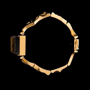 BJÖRN WECKSTRÖM, WRIST WATCH, 18K gold. Lapponia 1975.