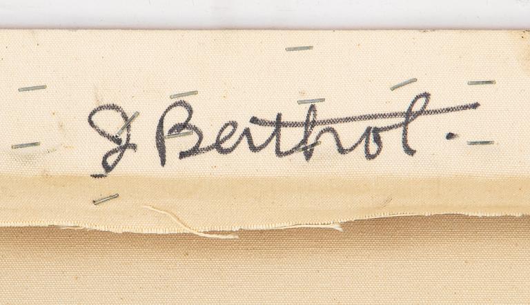 Jake Berthot, oil on canvas, signed and dated 1970 verso.