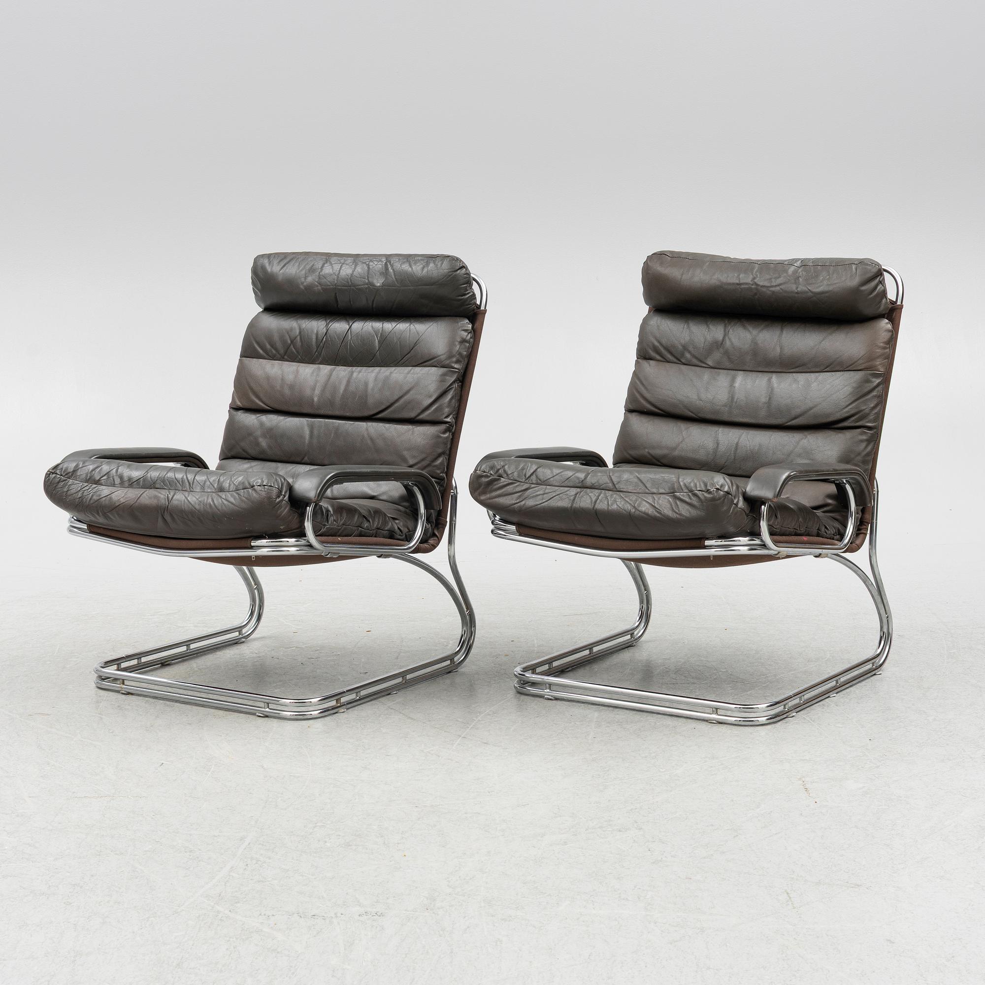 A pair of easy chairs, Thams Kvalitet, 1970s/80s.