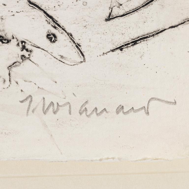 James Coignard, "Visage-Silex Quatre Gravures Originales".
