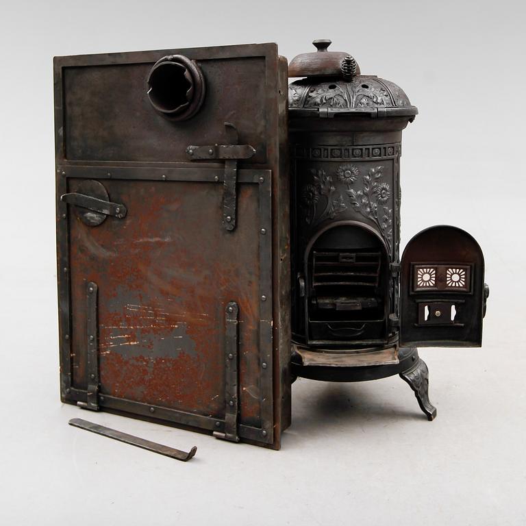 KAMIN, gjutjärn, Husqvarna, 1900-talets första hälft.