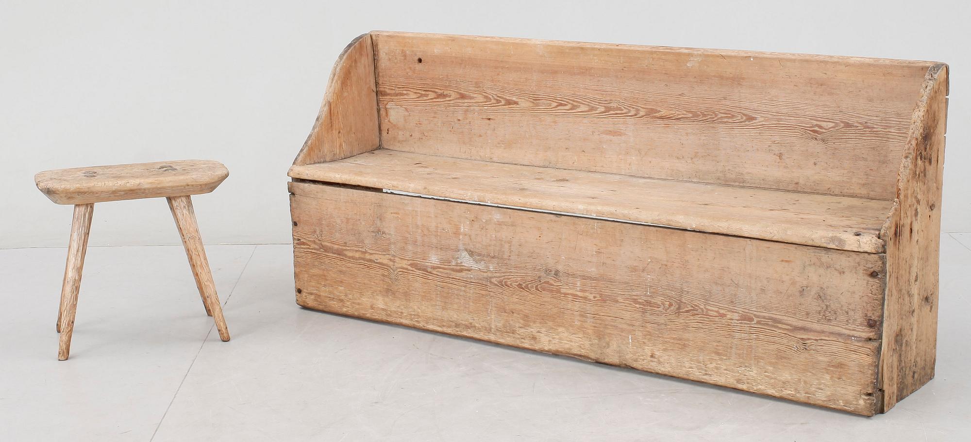 SOFFA SAMT PALL, allmoge, 1800-tal.