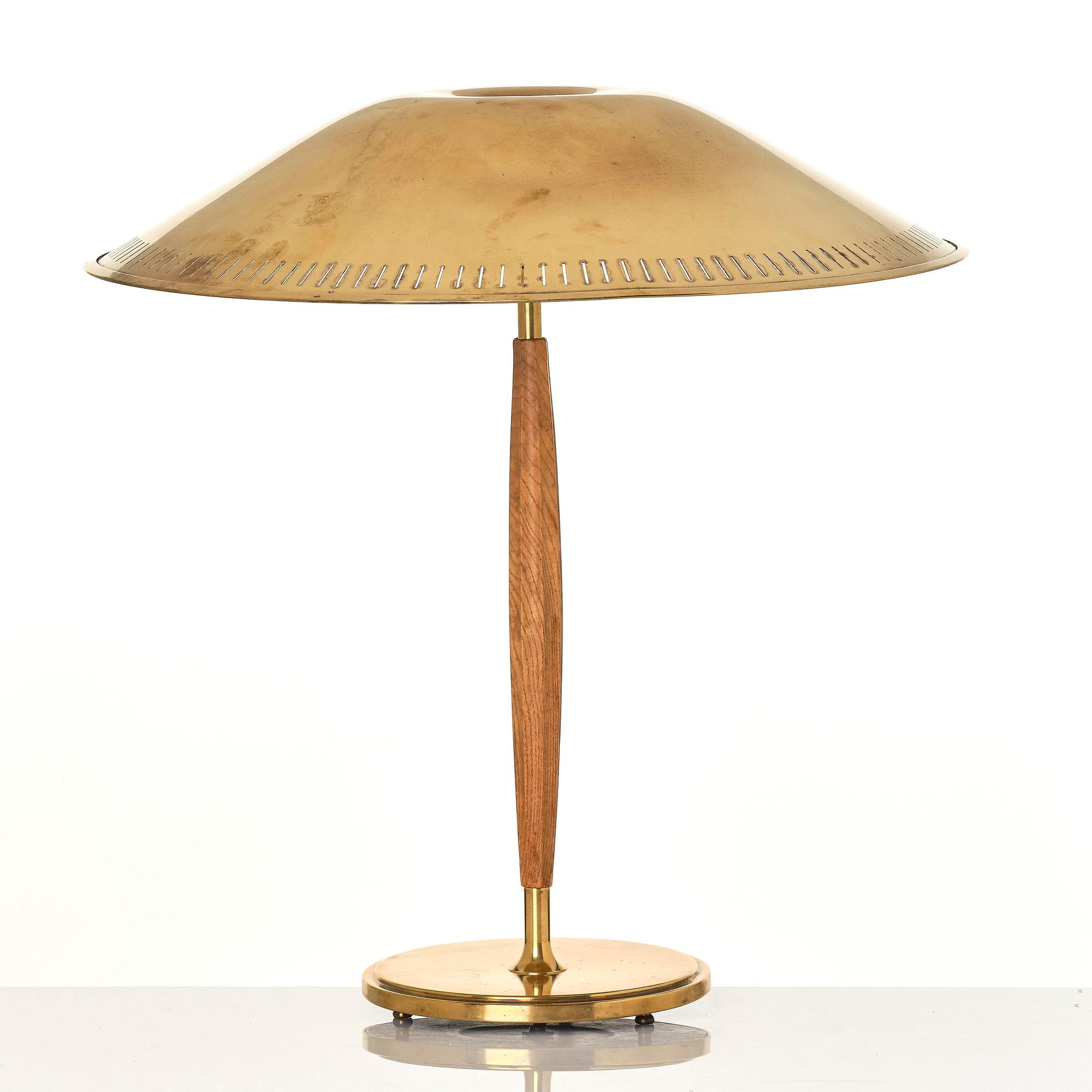 Harald Notini, Table lamp, model "15277", Arvid Böhlmarks Lamp Factory, Stockholm, 1940s.