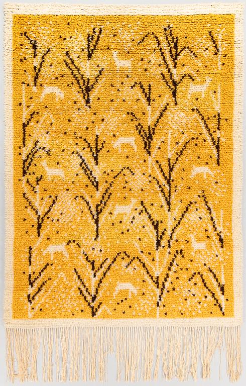 Aune Peippo-Vuorinen, a Finnish rya rug for Neovius. Circa 145 x 105 cm.