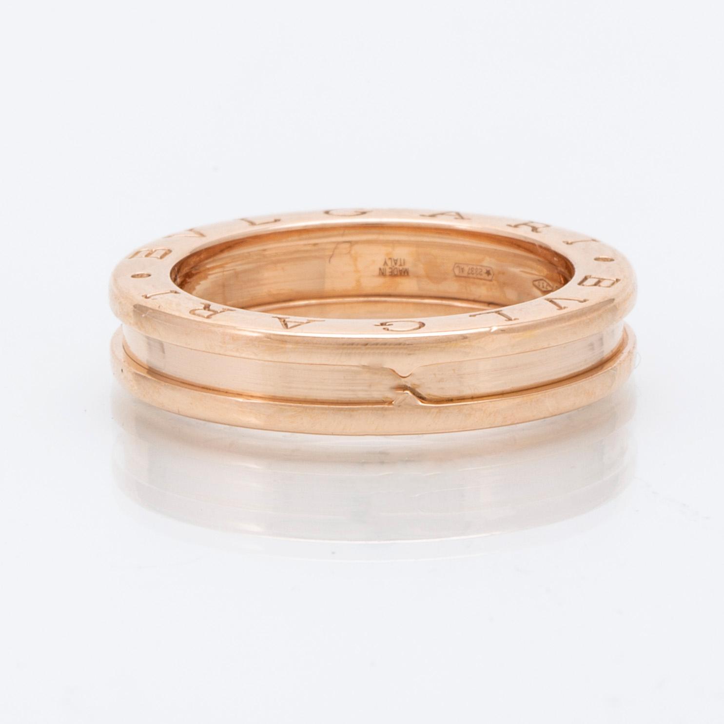 BVLGARI, ring B.zero1, 18K guld, storlek 55/17,5, 7,5 g.