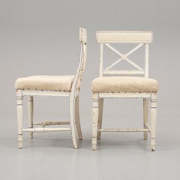 STOLAR, ett par, gustavianska, 1800-talets början.