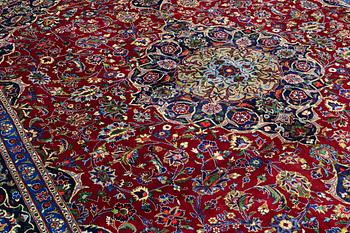 A carpet, Mashad, ca 388 x 300 cm.