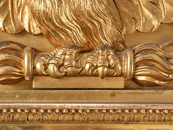 Spegel, av Petter Gustaf Bylander (spegelfabrikör i Göteborg 1811-58), Empire.