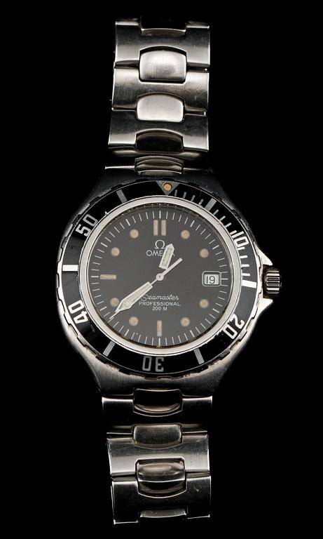 HERRARMBANDSUR, stål, Omega, Seamaster Proefessional, 1900-talets sista kvartal.