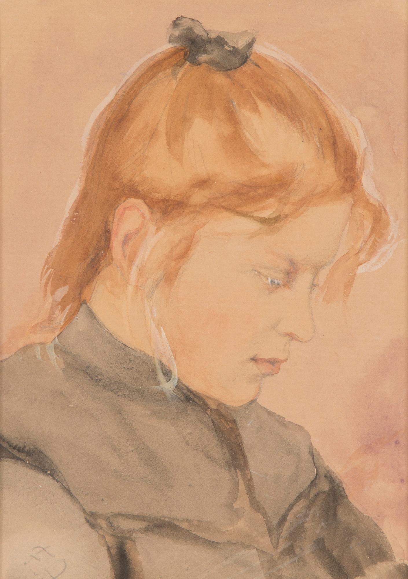 Fredrik Ahlstedt, Tytär Margareta, vuonna 1900.