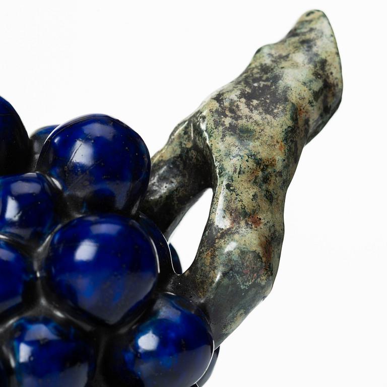 Hans Hedberg, a faience sculpture of a bunch of grapes, Biot, France.