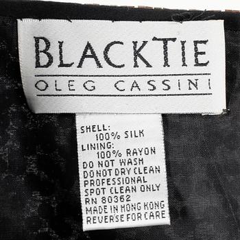 OLEG CASSINI/BLACK TIE, a sequined evening jacket, 1980s.