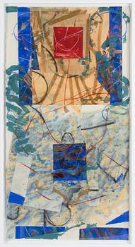 STEVEN SORMAN, mixed media with collage, signed and dated 7.11.1984.