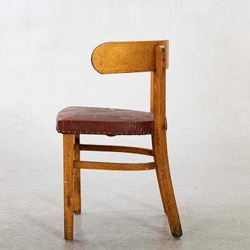 WERNER WEST, 1930s/1940s chair manufactured at Wilh. Schaumans Fanerfabrik Ab, Jyväskylä, Finland.