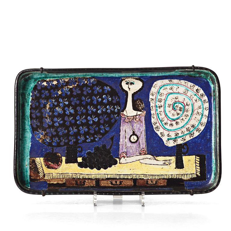Birger Kaipiainen, a ceramic dish, Rörstrand, Sweden 1950's.