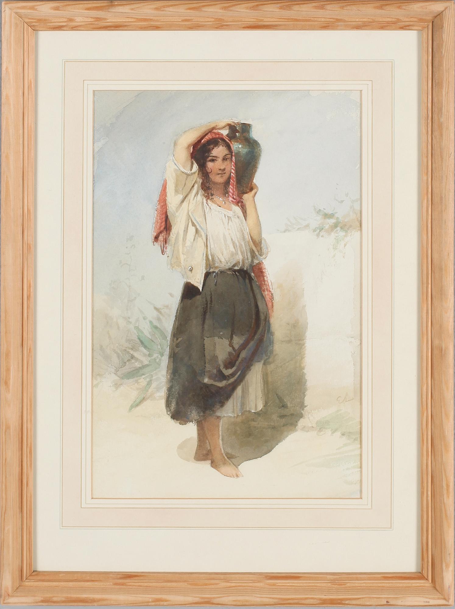 EGRON LUNDGREN, akvarell, monogramsignerad.