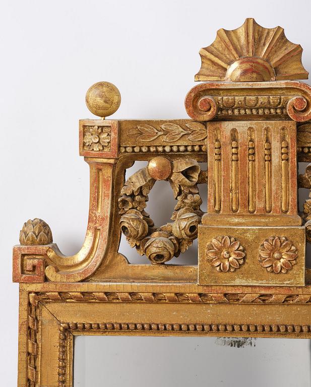 Spegel, Stockholmsarbete, sent 1700-tal, Gustaviansk.