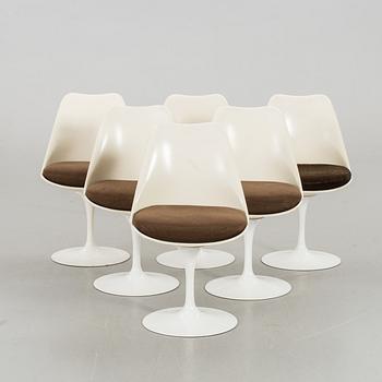 A swt of six Eero Saarinen Tulip chairs for Knoll International.