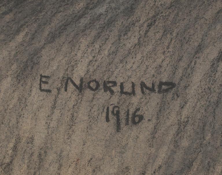 ERNST NORLIND, blandteknik, signerad och daterad.