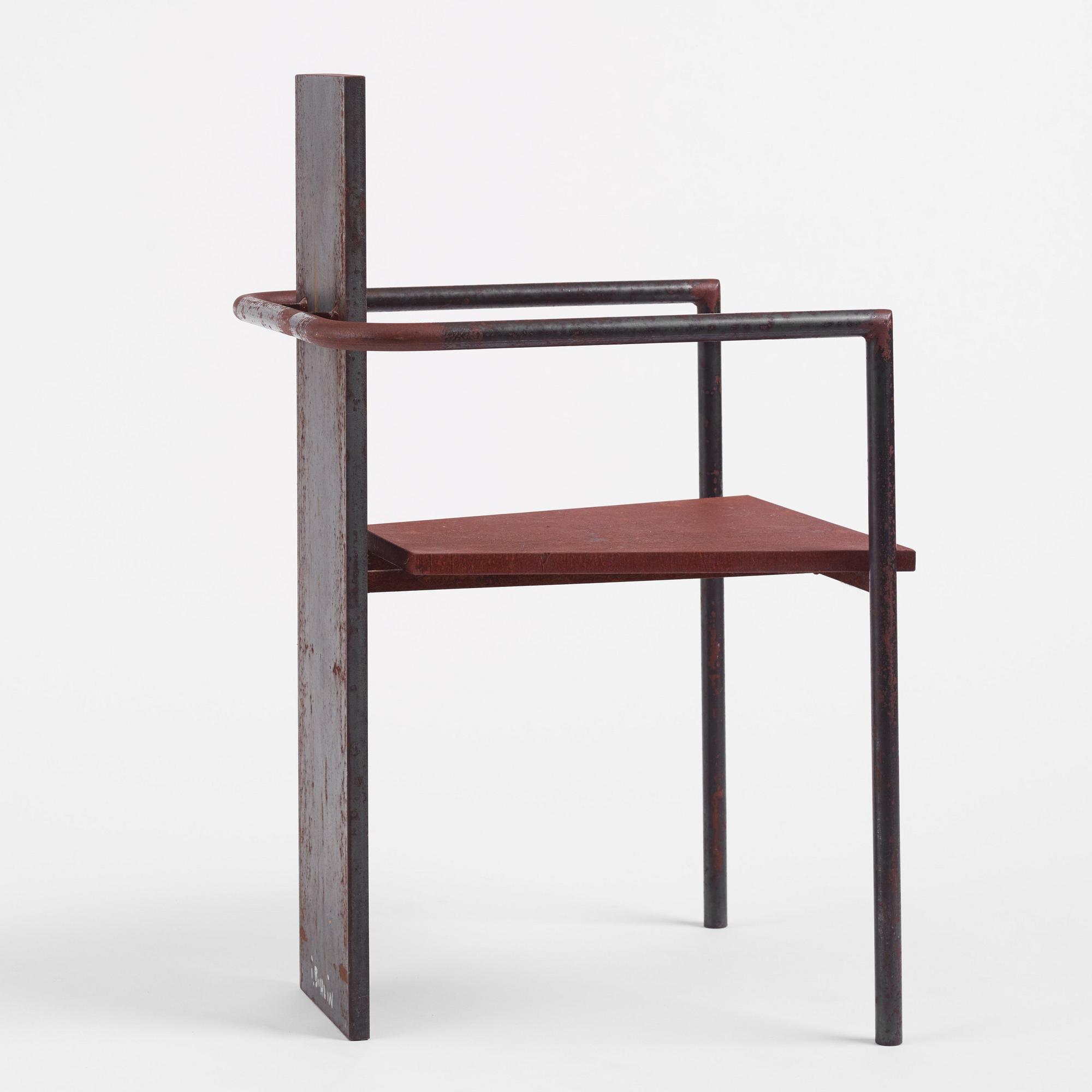 Jonas Bohlin, karmstol, "Iron Concrete", Källemo, Värnamo 1987.