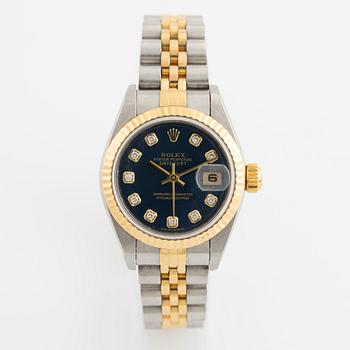 Rolex, Datejust, "Diamond Dial", wristwatch, 26 mm.
