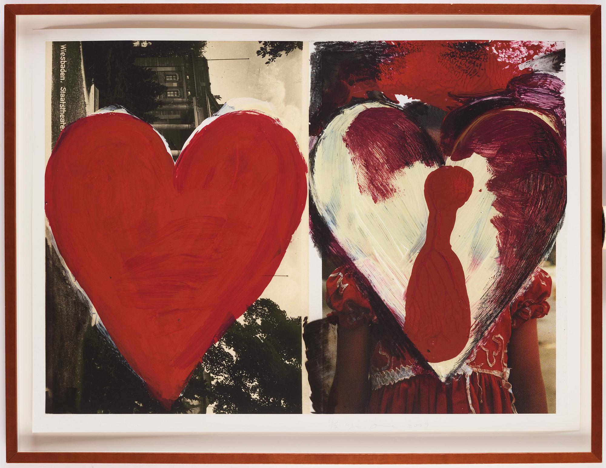 Jim Dine, "Wiesbaden", ur "Hearts from Nikolaistrasse".