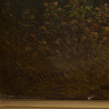 THEODOR BILLING, oil on canvas, signed Billing.