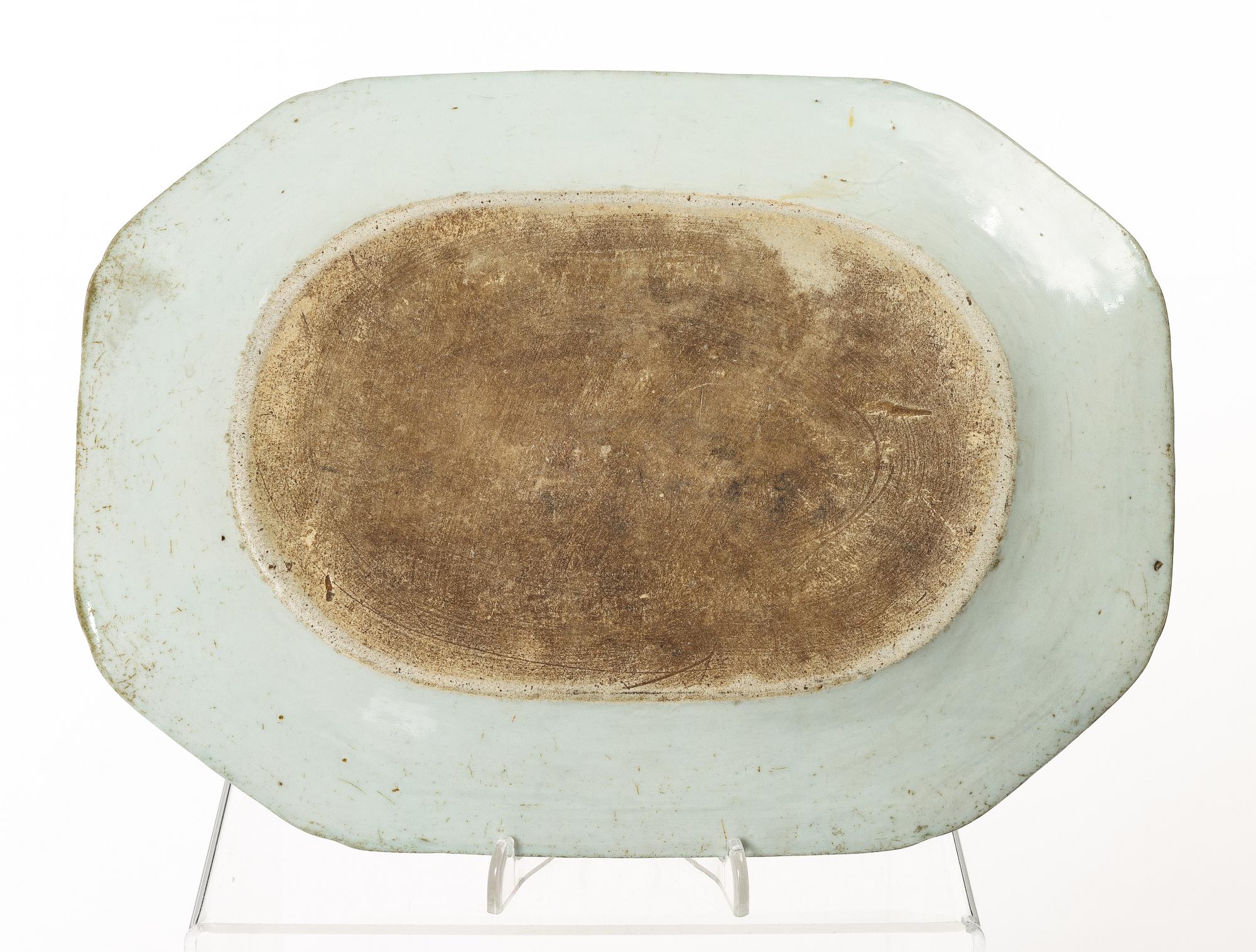 Parti kompaniporslin, 8 delar, Qingdynastin, Kina, 1700/1800-tal.