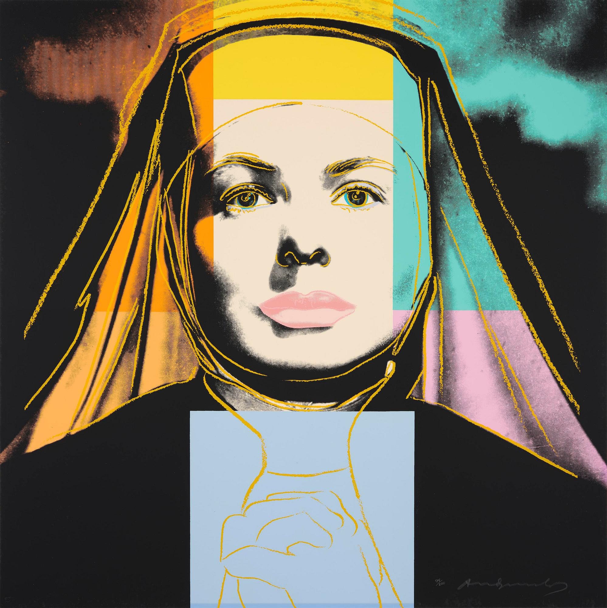 Andy Warhol, "The Nun", ur: "Three portraits of Ingrid Bergman".