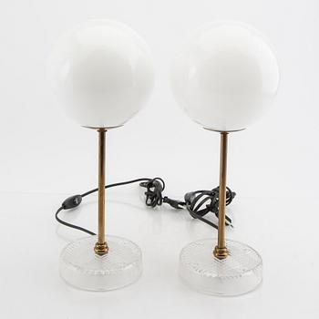 A pair of table lamps later part of the 20 the century.