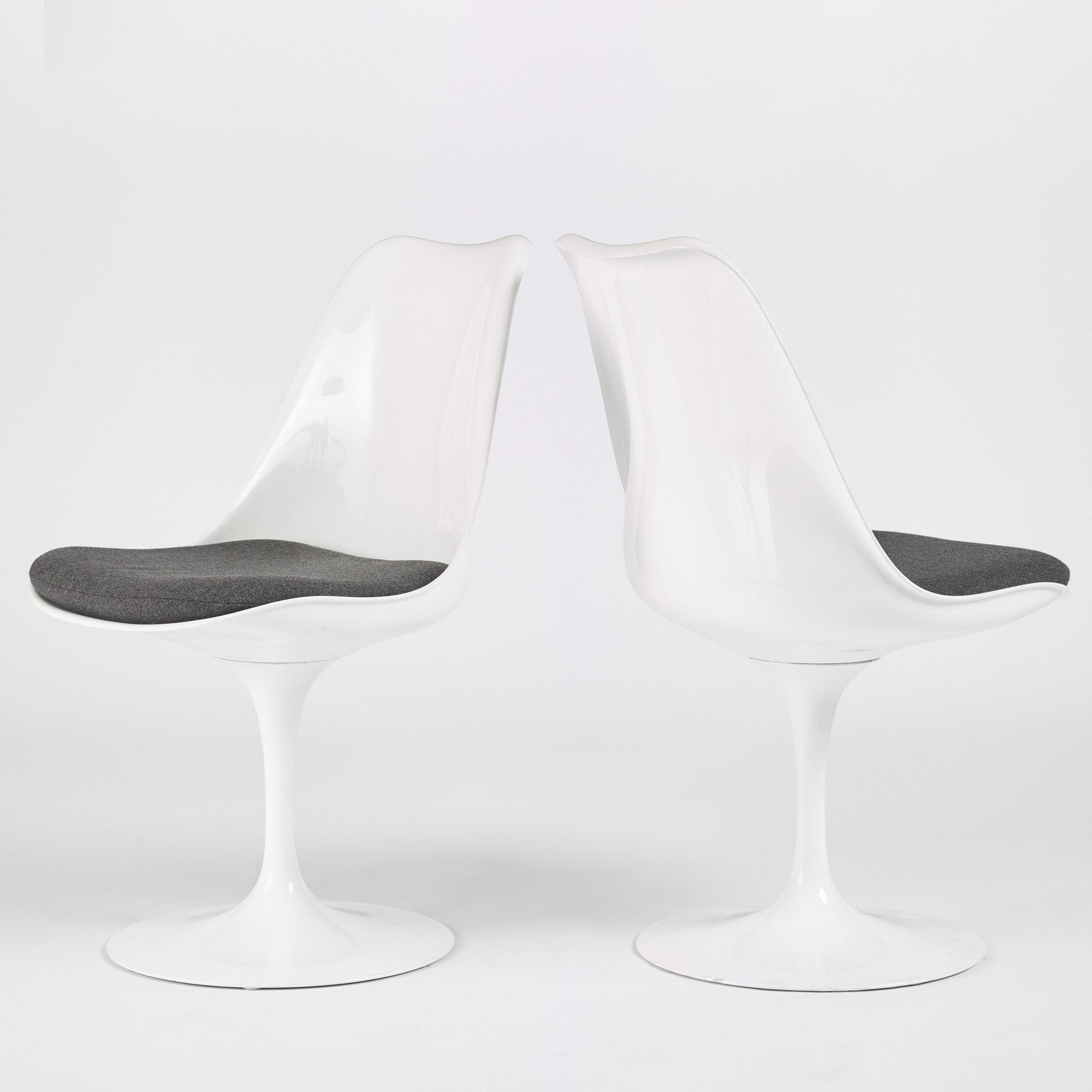 Eero Saarinen, stolar, åtta stycken, "Tulip", Knoll International, 1960-70-tal.