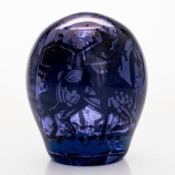 Sini Majuri, unique glass sculpture, 'Today I Dream of You, Secretly' signed Sini Majuri, Riihimäki 2024.