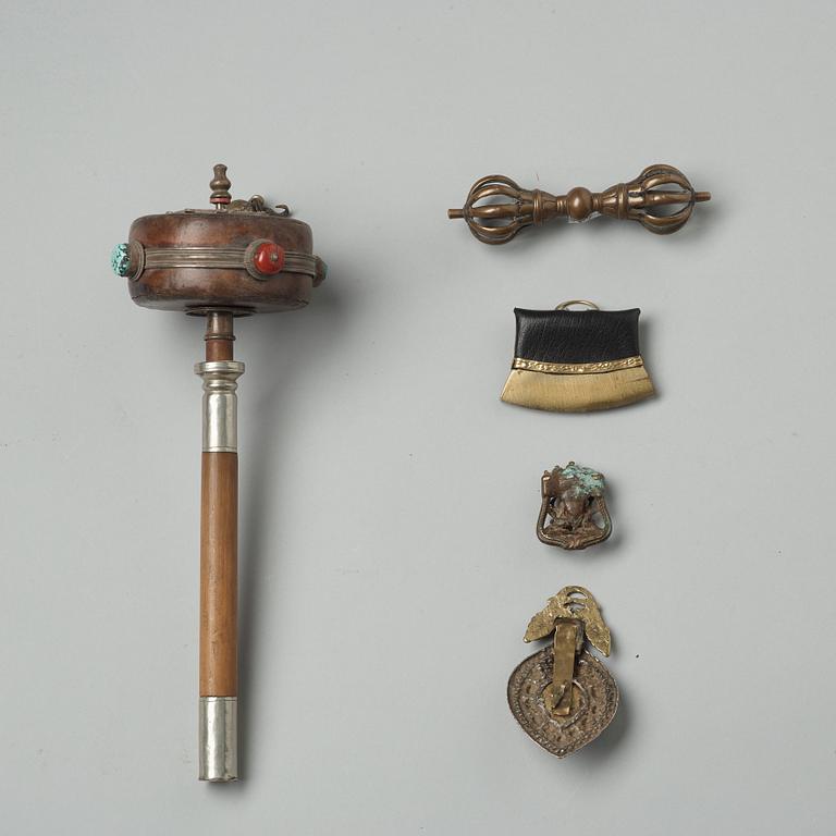 PARTI, fem delar. Tibet, 1800-tal.