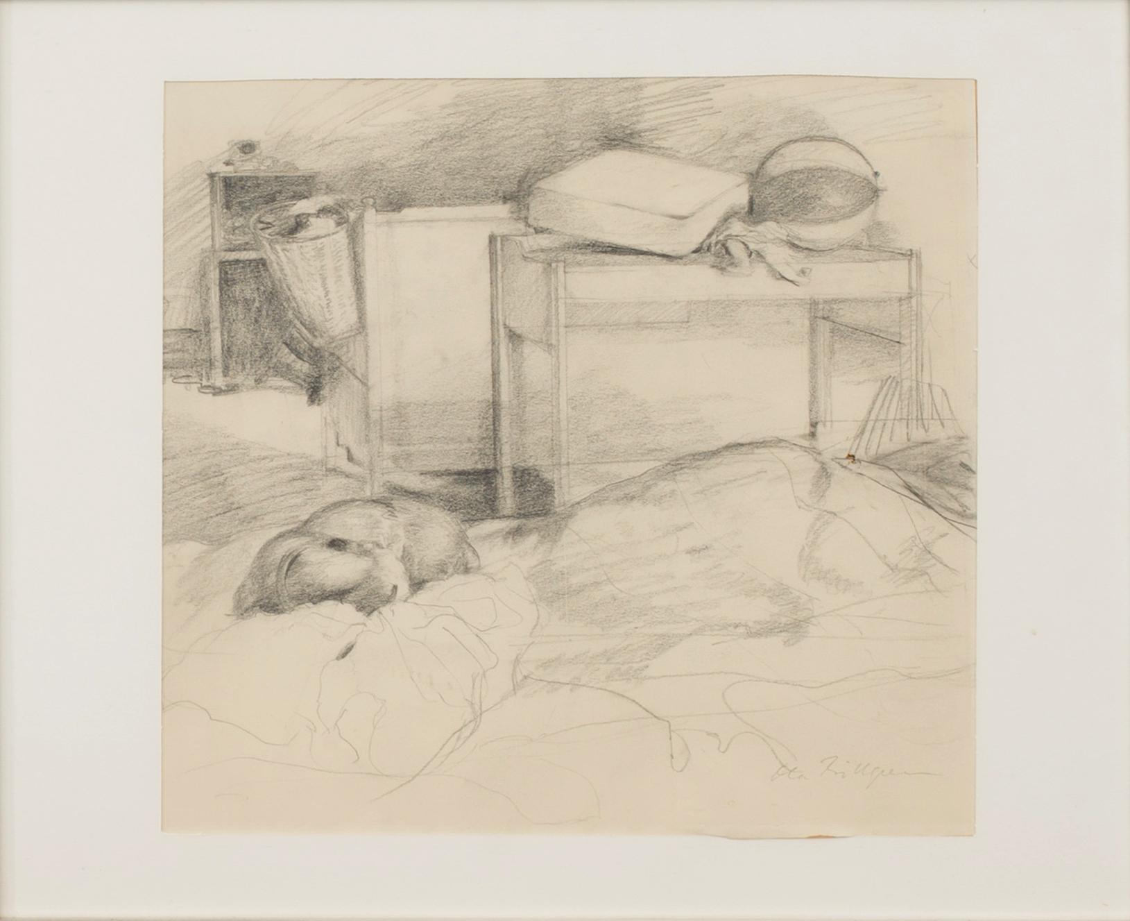 OLA BILLGREN, pencil, signed.