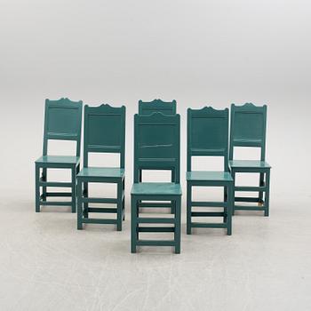 A set of six 18th/19th century chairs.