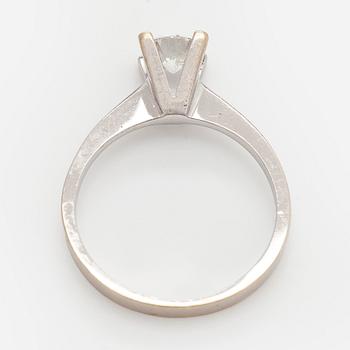 Ring, briljantslipad diamant, 14K vitguld.