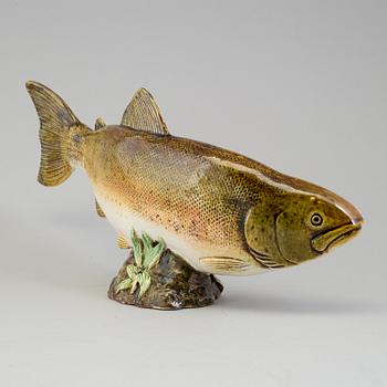 SVEN WEJSFELT, skulptur, fisk, stengods, Gustavsbergs studio.