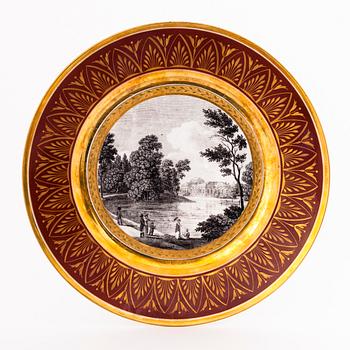 A porcelain plate. The Imperial Porcelain Factory, Saint Petersburg 1809-1817.