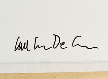 Carl Johan De Geer, photo, signed verso.