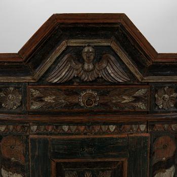 Hängskåp sk  Änglaskåp, daterat 1810.