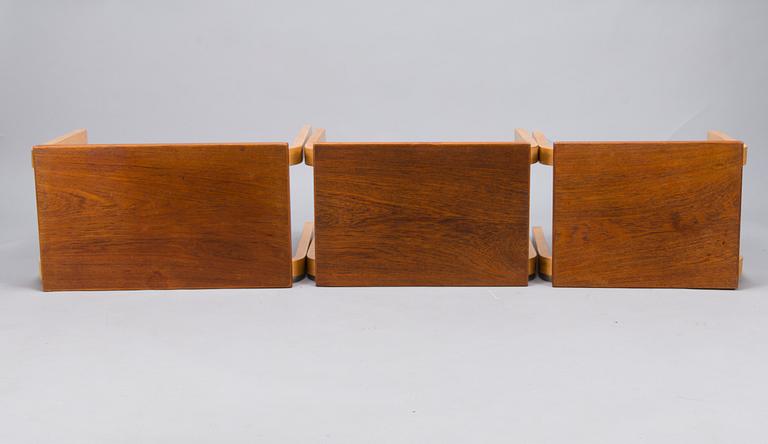 ALVAR AALTO, SARJAPÖYTÄ, 2 osaa,  88A ja 88B  ja SIVUPÖYTÄ, Artek, 1900-luvun puoliväli.