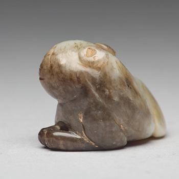 A nephrite figure of a cat, Ming dynasty (1368-1644).