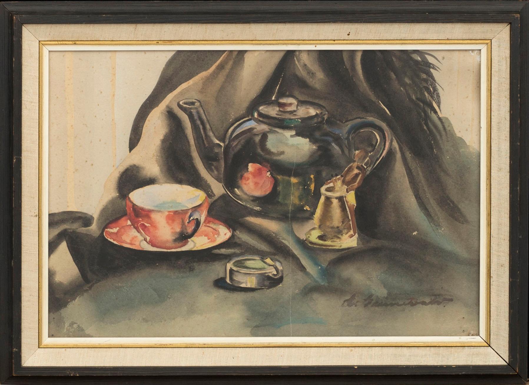 ELSA GRÜNEWALD, a signed watercolor.