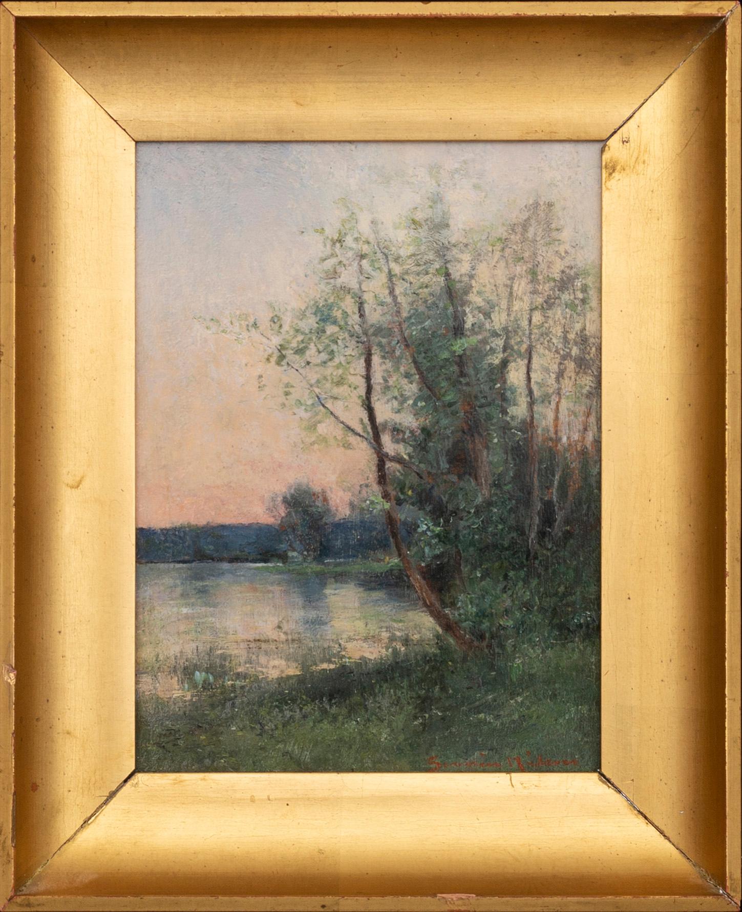 SEVERIN NILSON, oil on panel, signed.
