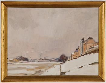 Aarno Karimo, oil on panel, signed.