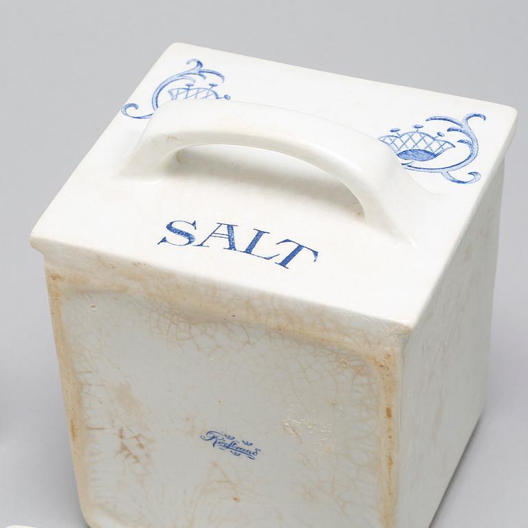 SPECERIBURKAR/KRYDDUPPSATS, 13 st, "Blåklocka", Rörstrand, i produktion 1923-1930-tal.