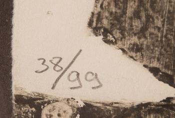 Antoni Clavé, carborundum, signed 38/99.