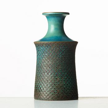 Stig Lindberg, a stoneware vase, Gustavsberg studio, Sweden 1963.