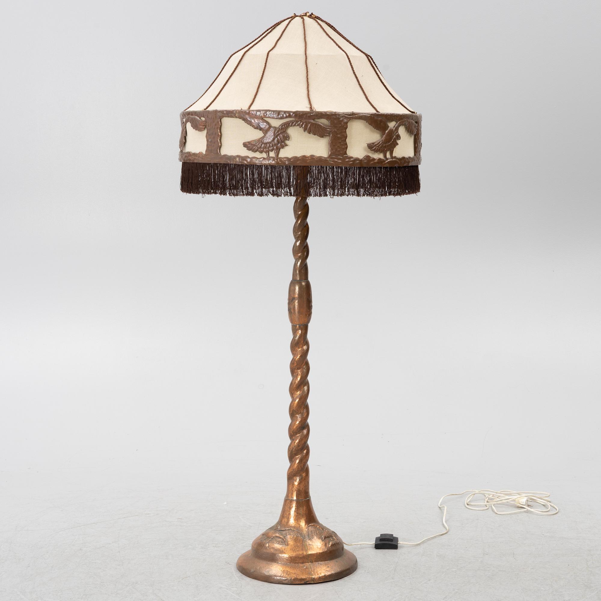 Floor lamp, Art Nouveau, early 20th century.